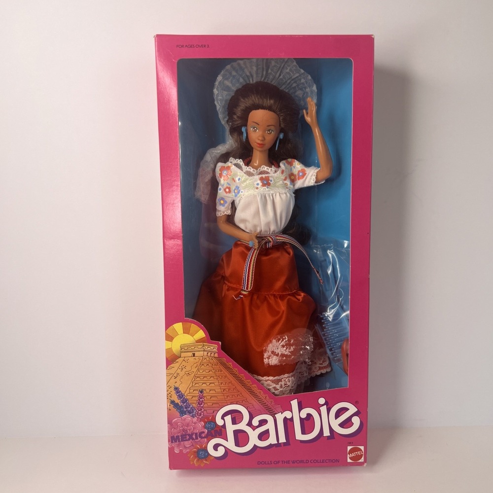 1988 Mexican Barbie #1917 Dolls of the World NIB Vintage Mattel Doll